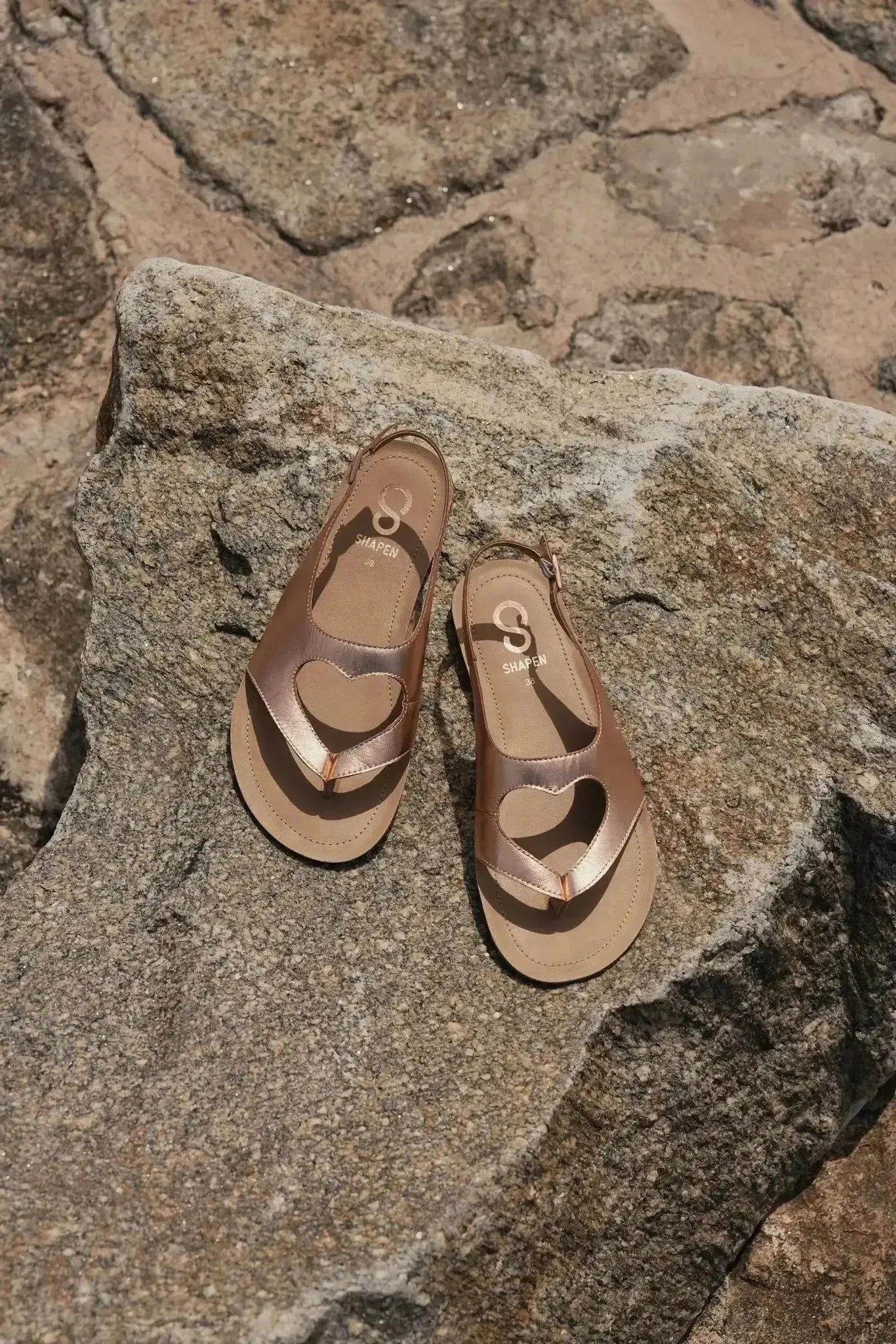 Shapen - Mai 2.0 Rose Gold - Sandalias barefoot oro rosa para mujer