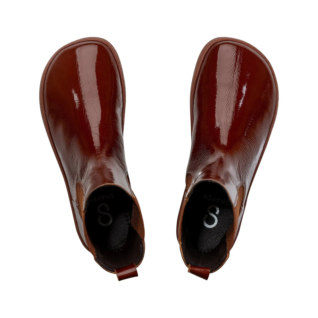 Shapen - Majesty Red Brown - Botas chelsea barefoot