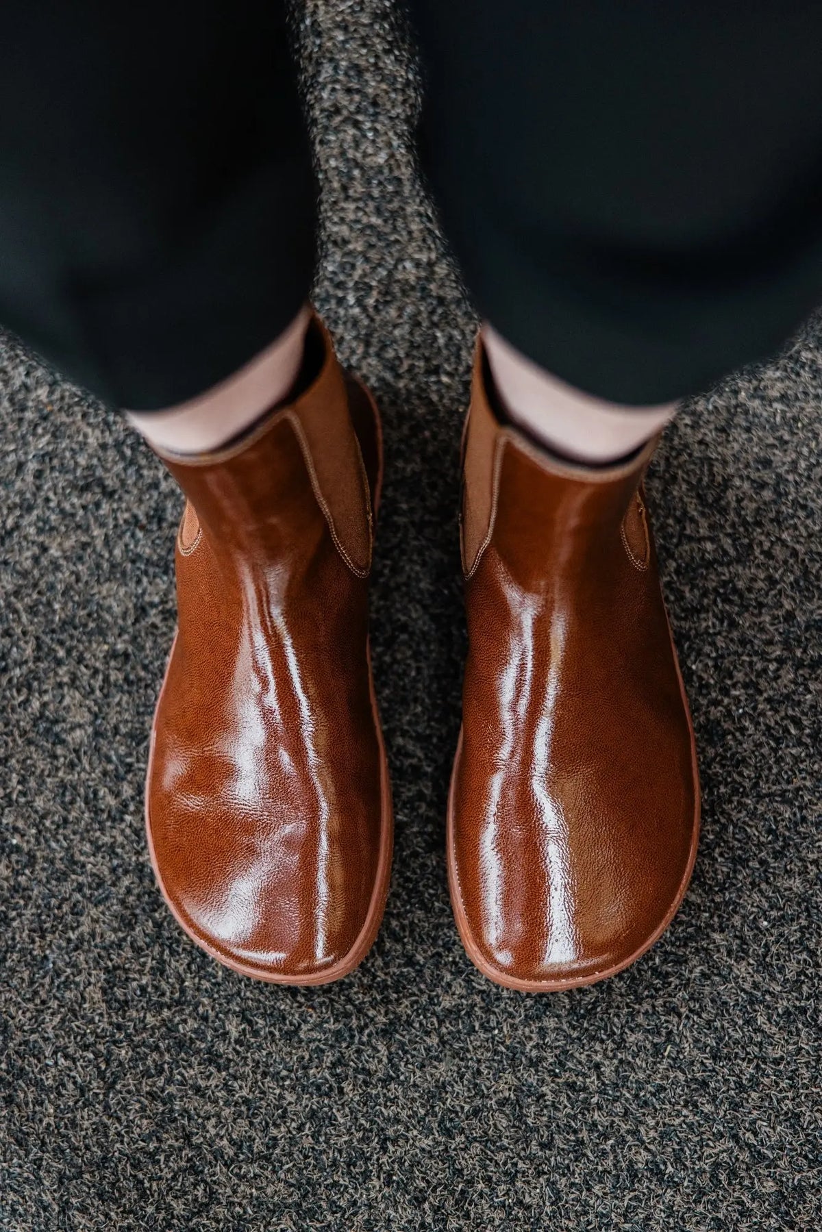 Shapen - Majesty Red Brown - Botas chelsea barefoot