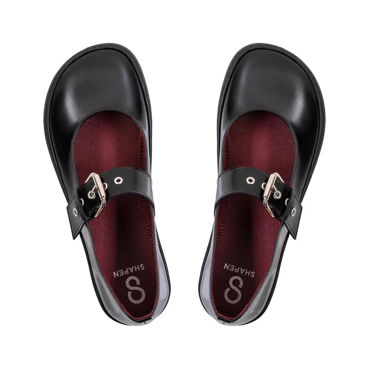 Shapen - Mary Jane Coco Noir - Ballerines barefoot