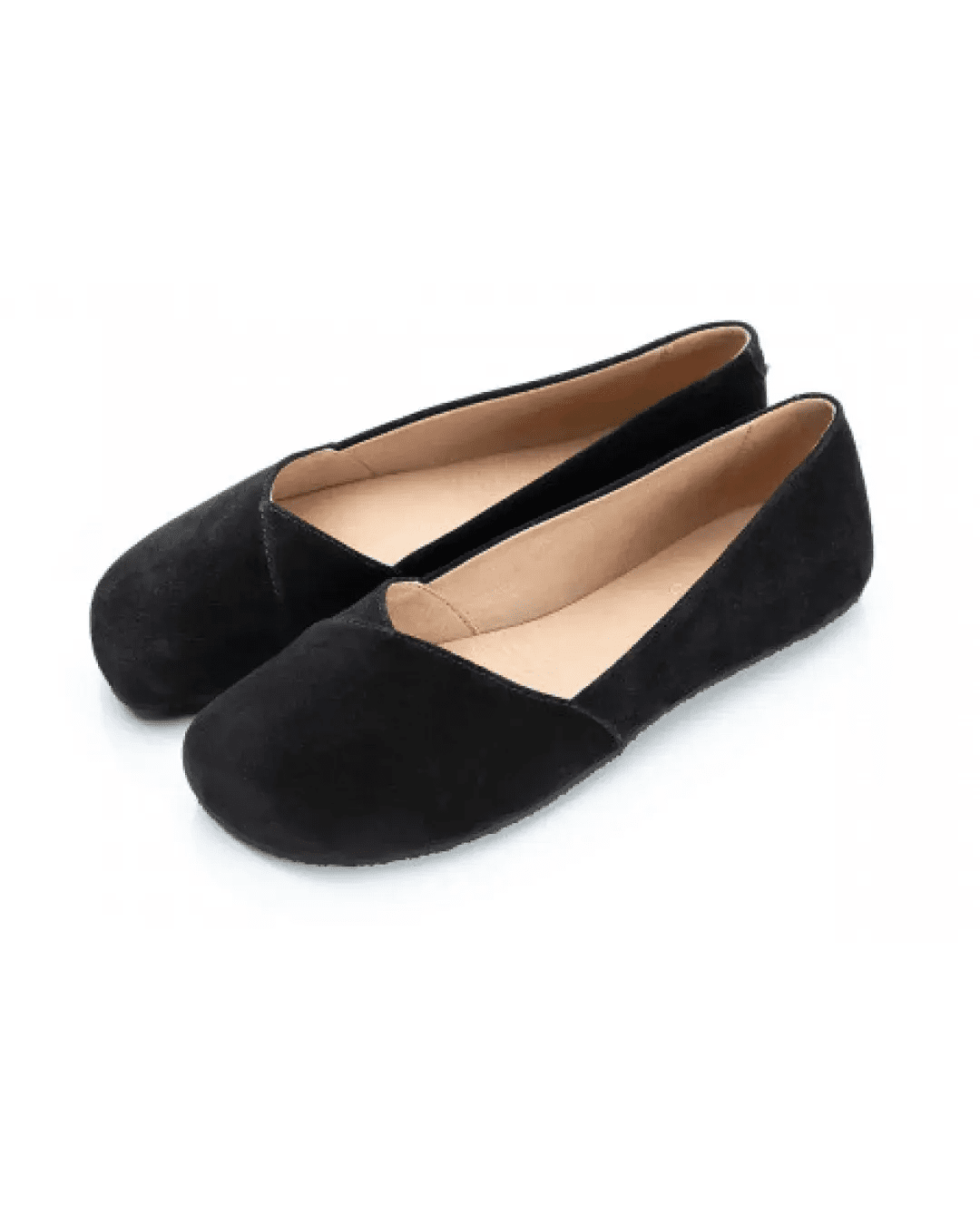 Shapen - Peony 2.0 Black Suede - Bailarinas barefoot