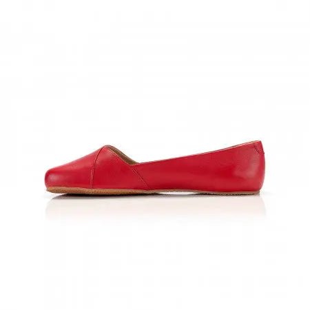 Shapen - Peony 2.0 Cherry Leather - Bailarinas barefoot