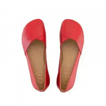 Shapen - Peony 2.0 Cherry Leather - Bailarinas barefoot