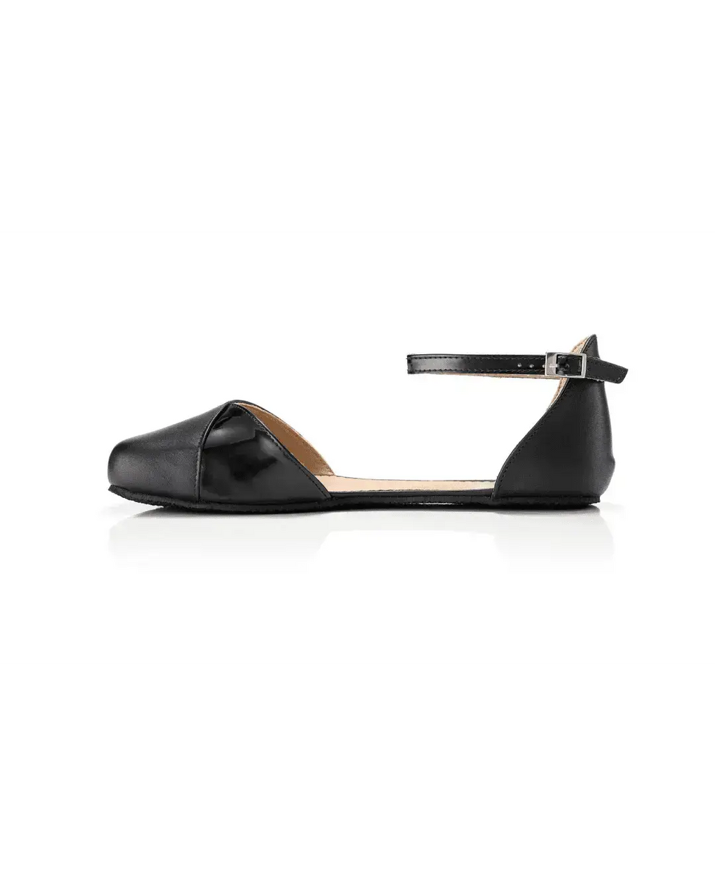 Shapen – Poppy Black - Bailarinas abiertas barefoot