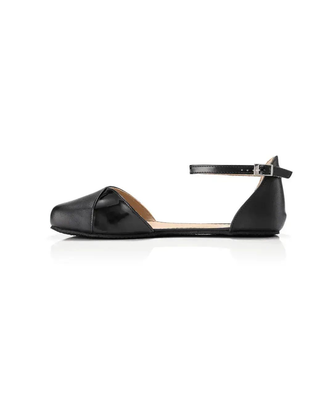 Shapen – Poppy Black - Bailarinas abiertas barefoot