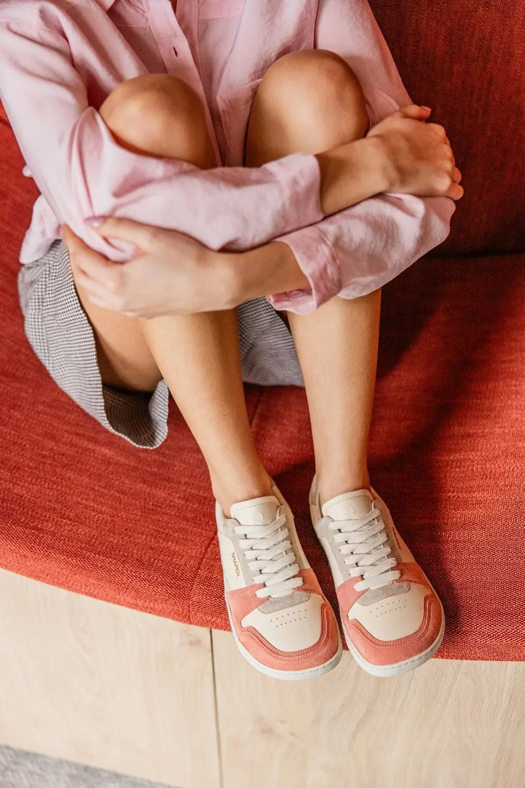 Shapen - Re:Wind Peach - Sneakers barefoot