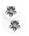 Shapen - Shoe Clips Black Crystal Flower - Adorno para zapatos