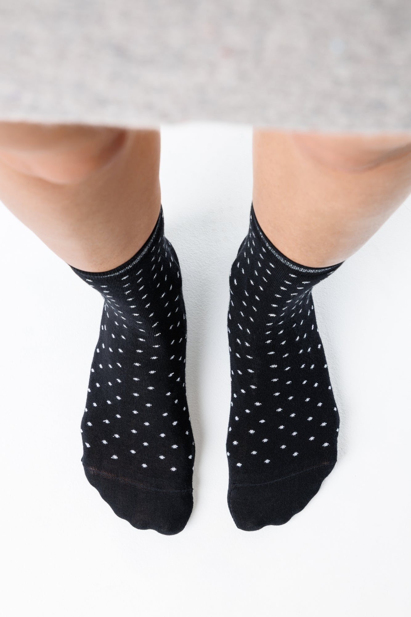 Shapen Stardust Black Lurex - calcetines barefoot con brilli-brilli