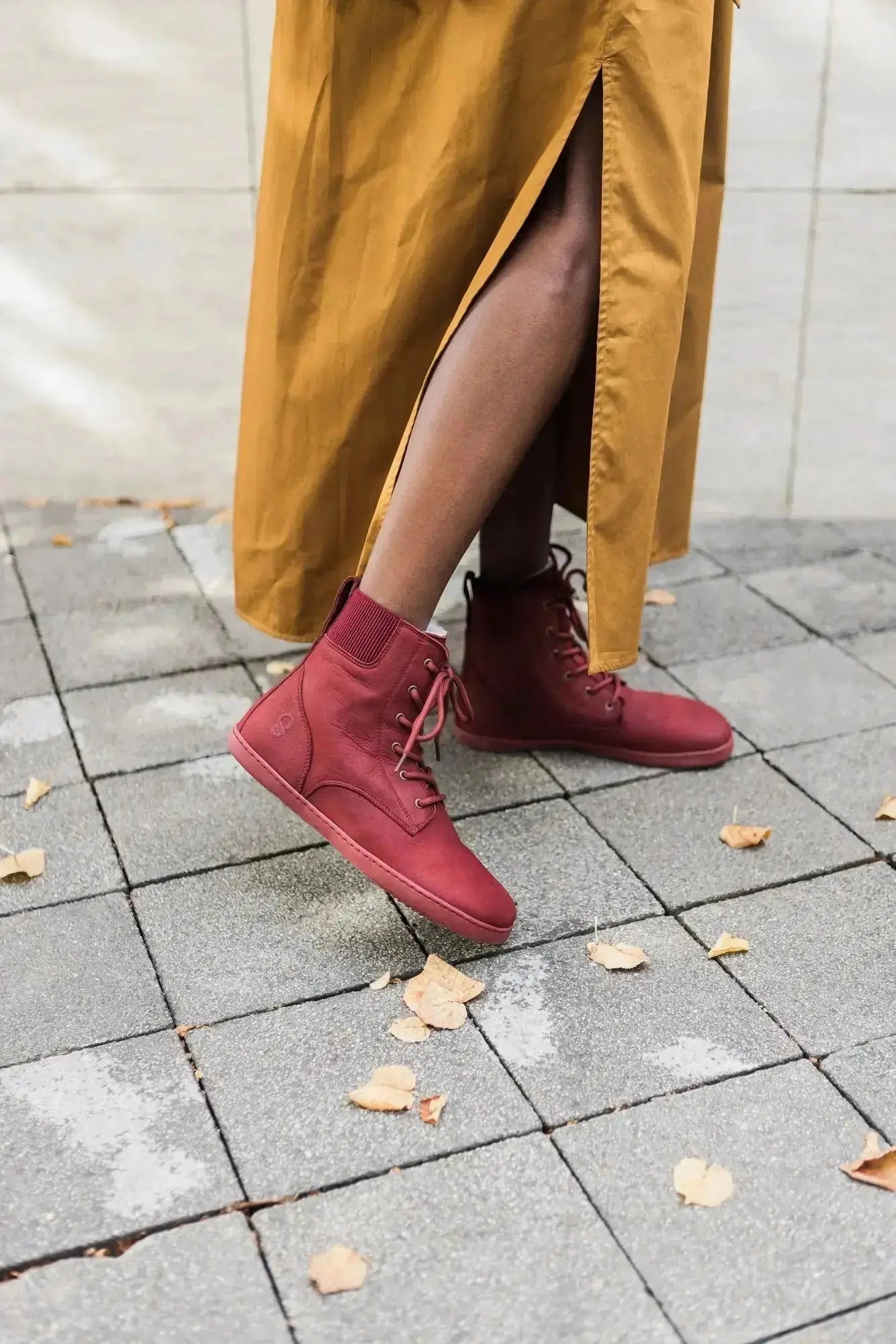 Shapen - Urbaneer 2.0 Burgundy - Botines barefoot elegantes de invierno