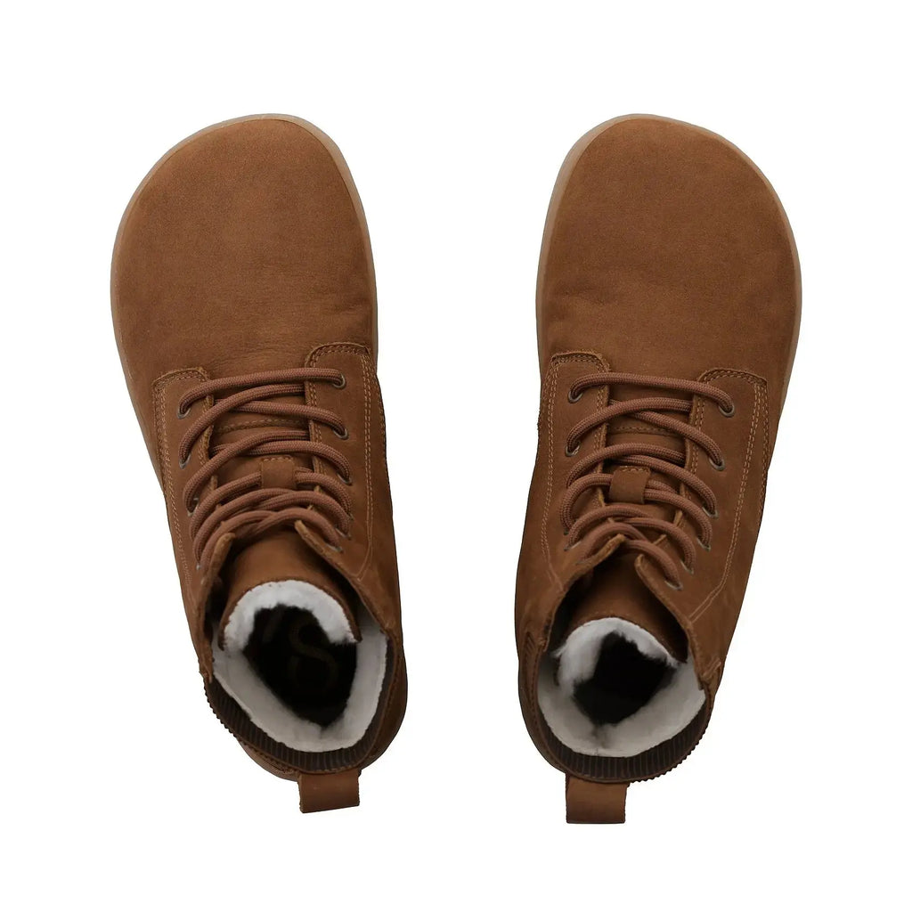 Shapen - Urbaneer 2.0 Caramel - Botines barefoot elegantes de invierno