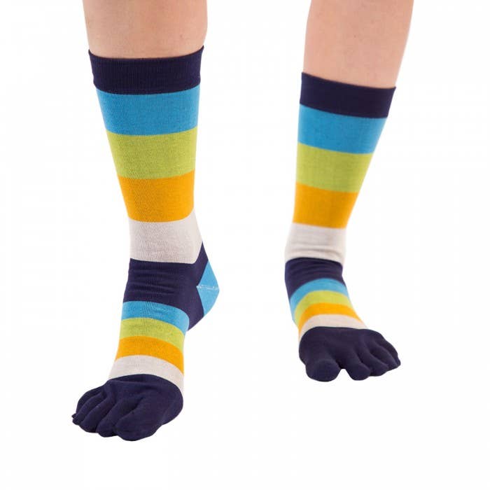 TOETOE - Calcetines de dedos para hombre - MNF Turquoise - Tallas 41 a 49-TOETOE-Cacles Barefoot-Tienda de calzado barefoot respetuoso minimalista