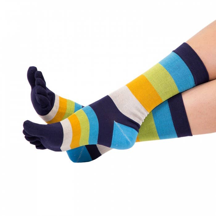 TOETOE - Calcetines de dedos para hombre - MNF Turquoise - Tallas 41 a 49-TOETOE-Cacles Barefoot-Tienda de calzado barefoot respetuoso minimalista