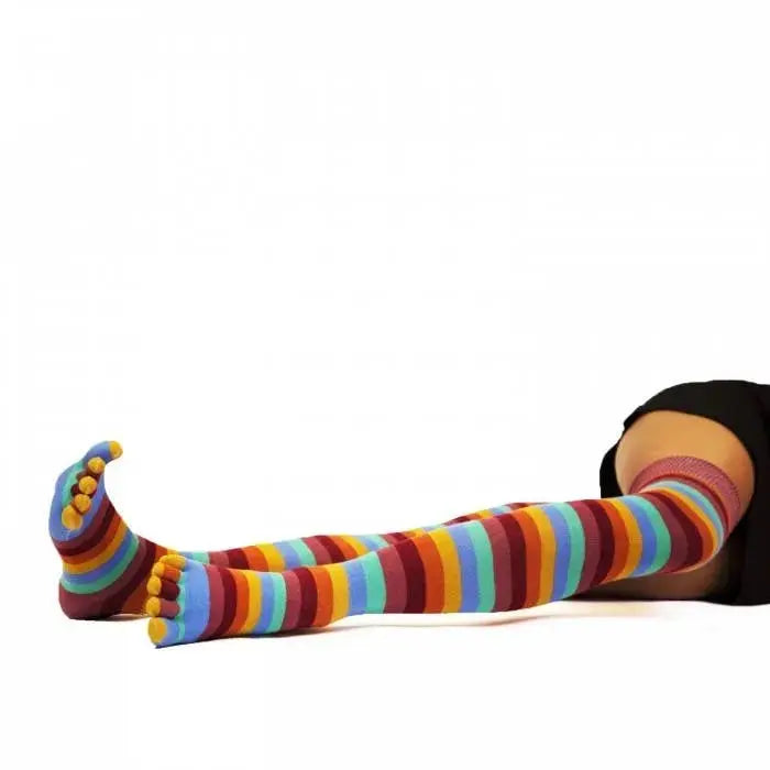 TOETOE Essential Ray - Calcetines de dedos encima de la rodilla - Unitalla (tallas 35-46)