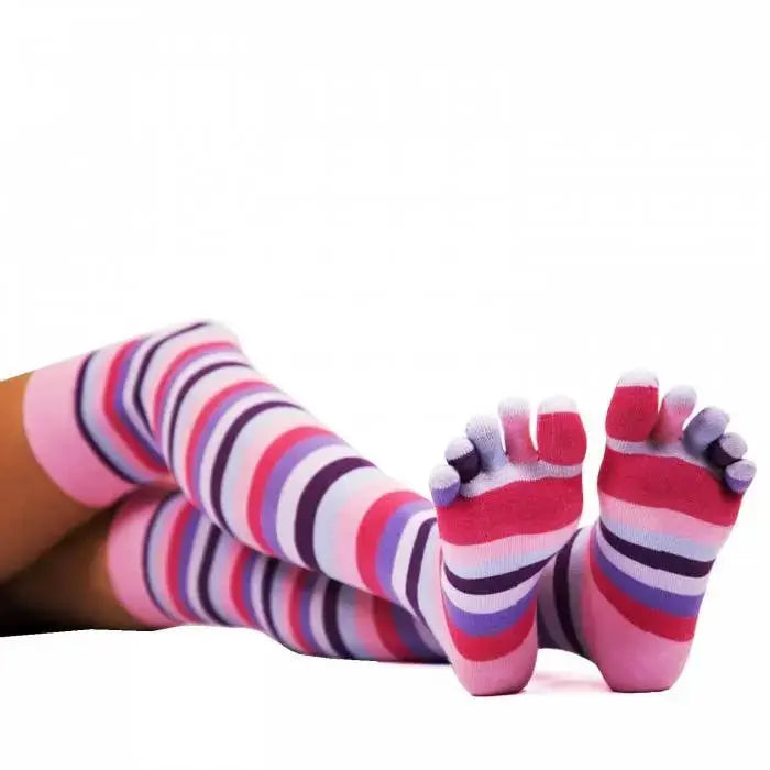 TOETOE Essential Ray - Calcetines de dedos encima de la rodilla - Unitalla (tallas 35-46)