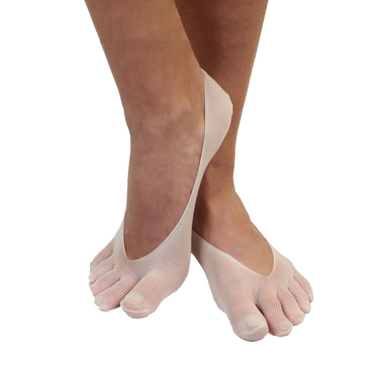 TOETOE - Pinkies de Dedos de Nylon Beige - Unitalla - EU 35 - 42 [BF] - Cacles Barefoot