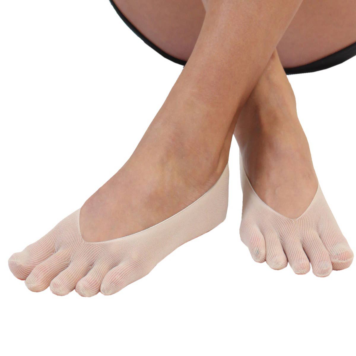 TOETOE - Pinkies de Dedos de Nylon Beige - Unitalla - EU 35-42-TOETOE-Cacles Barefoot-Tienda de calzado barefoot respetuoso minimalista