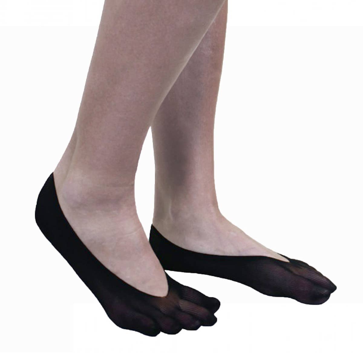 TOETOE - Pinkies de Dedos de Nylon Black - Unitalla - EU 35 - 42 [BF] - Cacles Barefoot