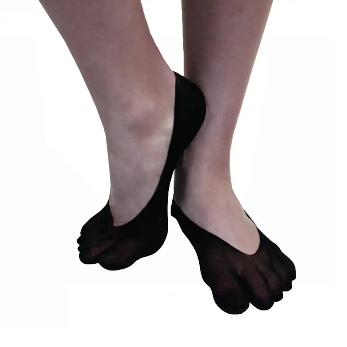 TOETOE - Pinkies de Dedos de Nylon Black - Unitalla - EU 35-42