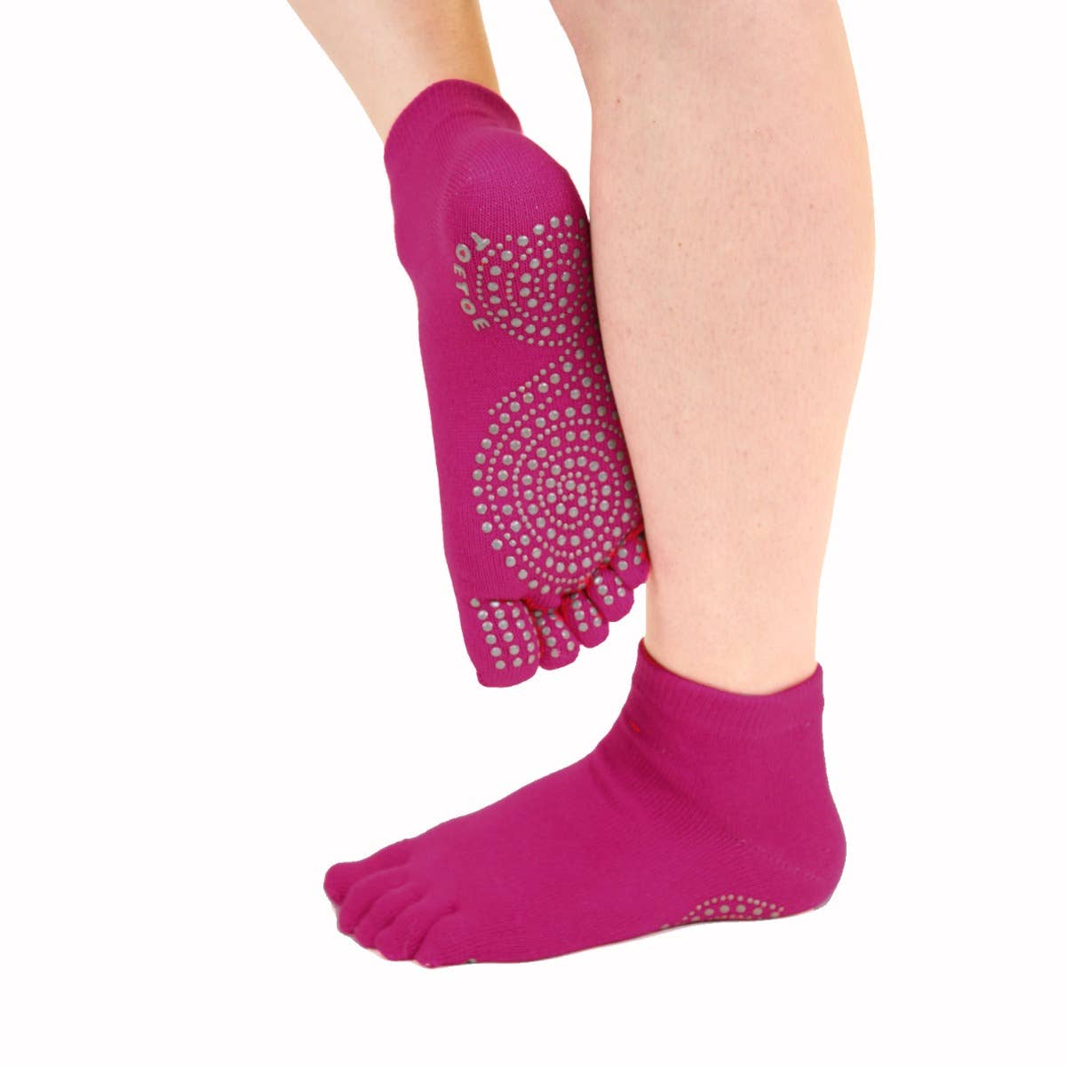 TOETOE - calcetines cortos de dedos - Yoga & Pilates Tallas 35-38 / Purple-TOETOE-Cacles Barefoot-Tienda de calzado barefoot respetuoso minimalista