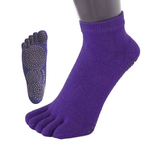 TOETOE - calcetines cortos de dedos - Yoga & Pilates Tallas 35-38 / Purple-TOETOE-Cacles Barefoot-Tienda de calzado barefoot respetuoso minimalista