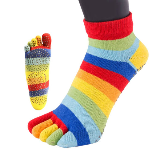 TOETOE - calcetines cortos de dedos - Yoga & Pilates Tallas 35-38 / Rainbow-TOETOE-Cacles Barefoot-Tienda de calzado barefoot respetuoso minimalista
