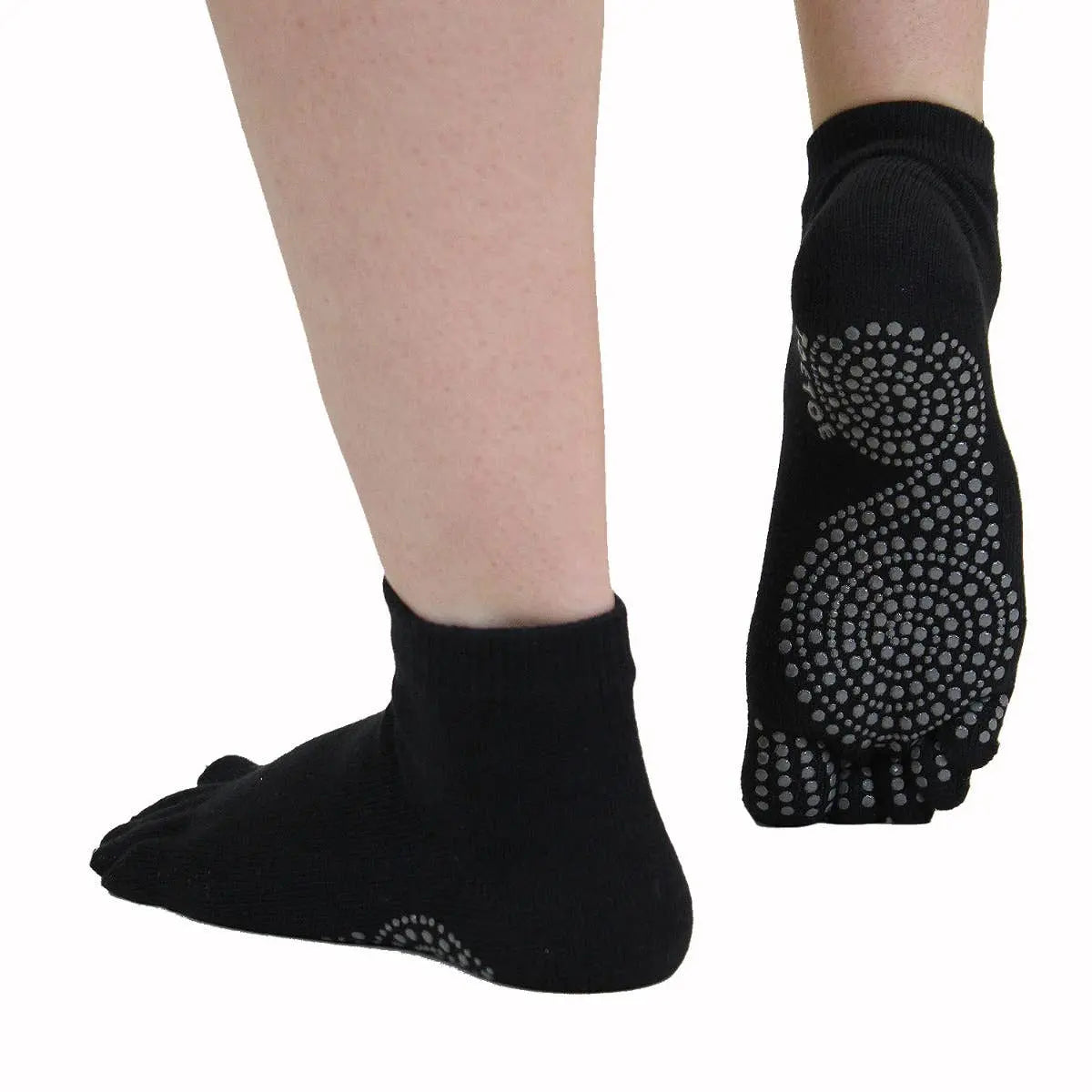 TOETOE - calcetines cortos de dedos - Yoga & Pilates Tallas 44-47 / Black [BF]