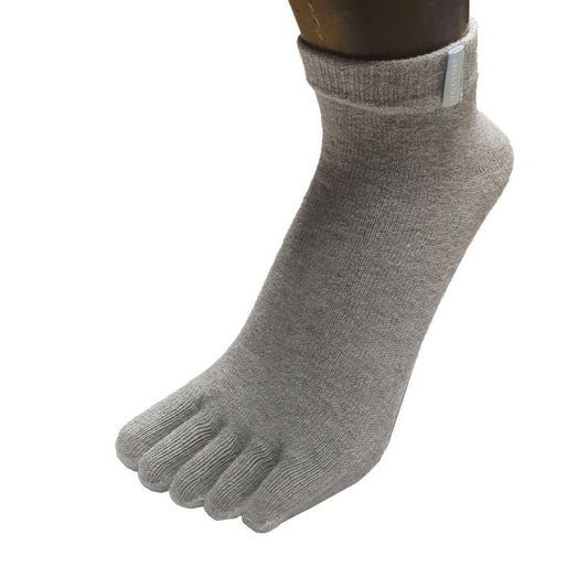 TOETOE - calcetines cortos de dedos - tallas 35-46 / Grey-TOETOE-Cacles Barefoot-Tienda de calzado barefoot respetuoso minimalista