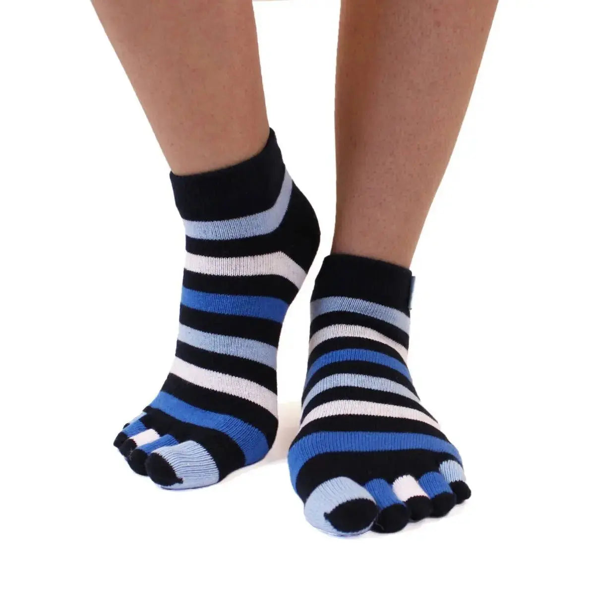 TOETOE - calcetines cortos de dedos - tallas 35-46 / Striped Denim