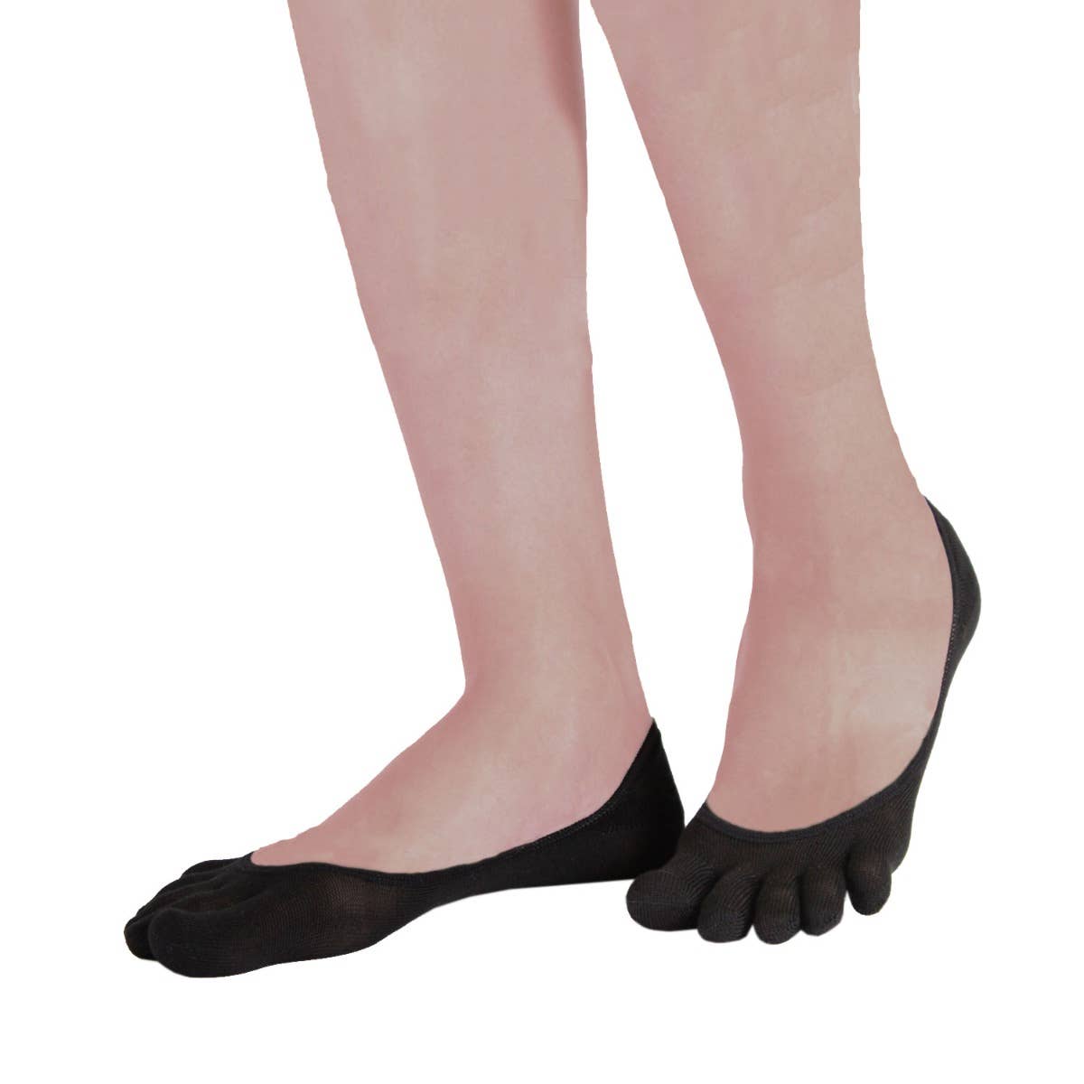 TOETOE - pinkies barefoot de seda - black-TOETOE-Cacles Barefoot-Tienda de calzado barefoot respetuoso minimalista