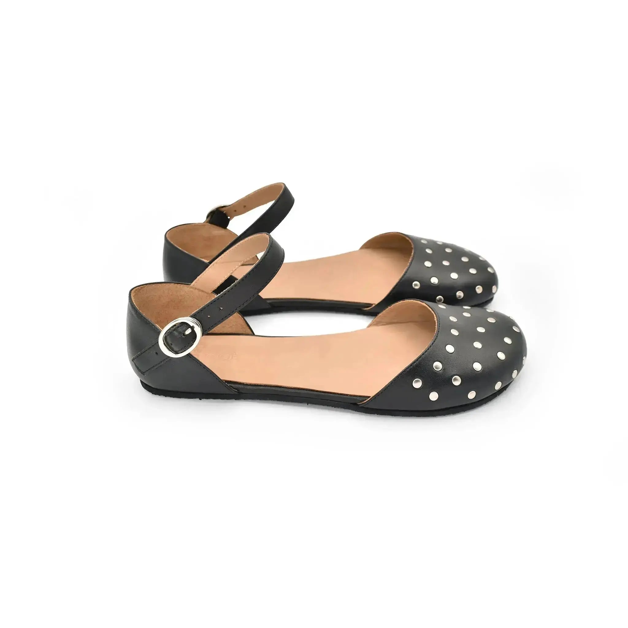 Cacles Barefoot - Tikal 2.0 Black Tacha - Bailarinas barefoot con tachas para mujer negras