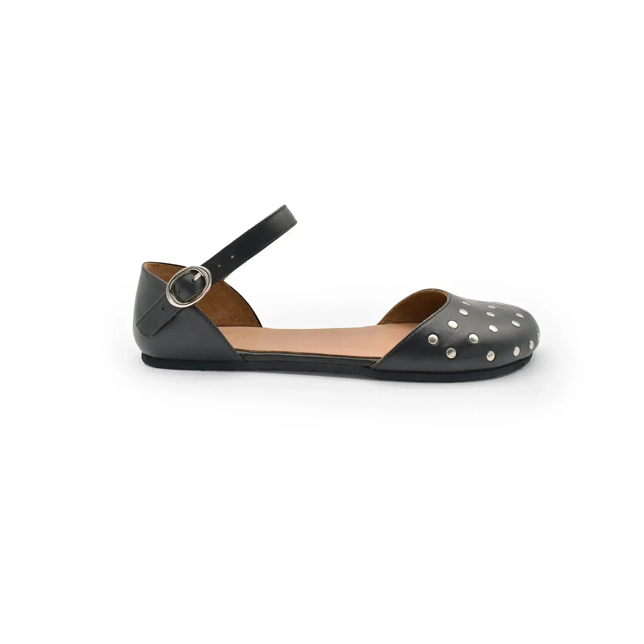Cacles Barefoot - Tikal 2.0 Black Tacha - Bailarinas barefoot con tachas para mujer negras