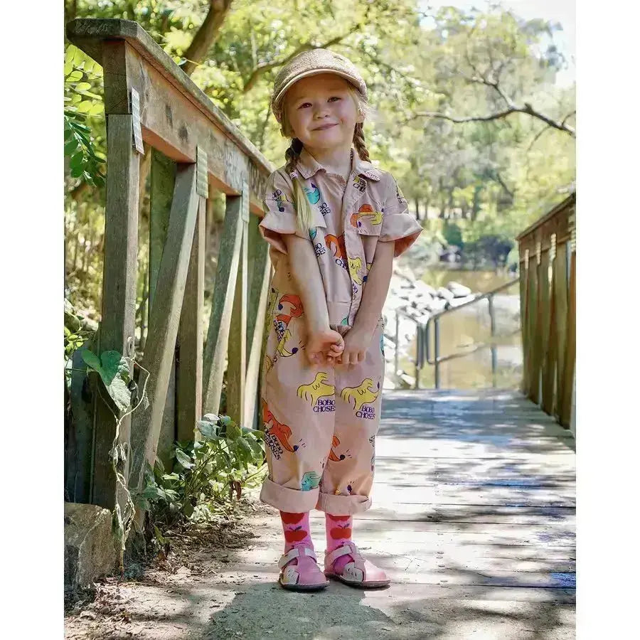 Tikki - Mariposa Lollipop - Sandalias Barefoot de Cuero infantiles rosa