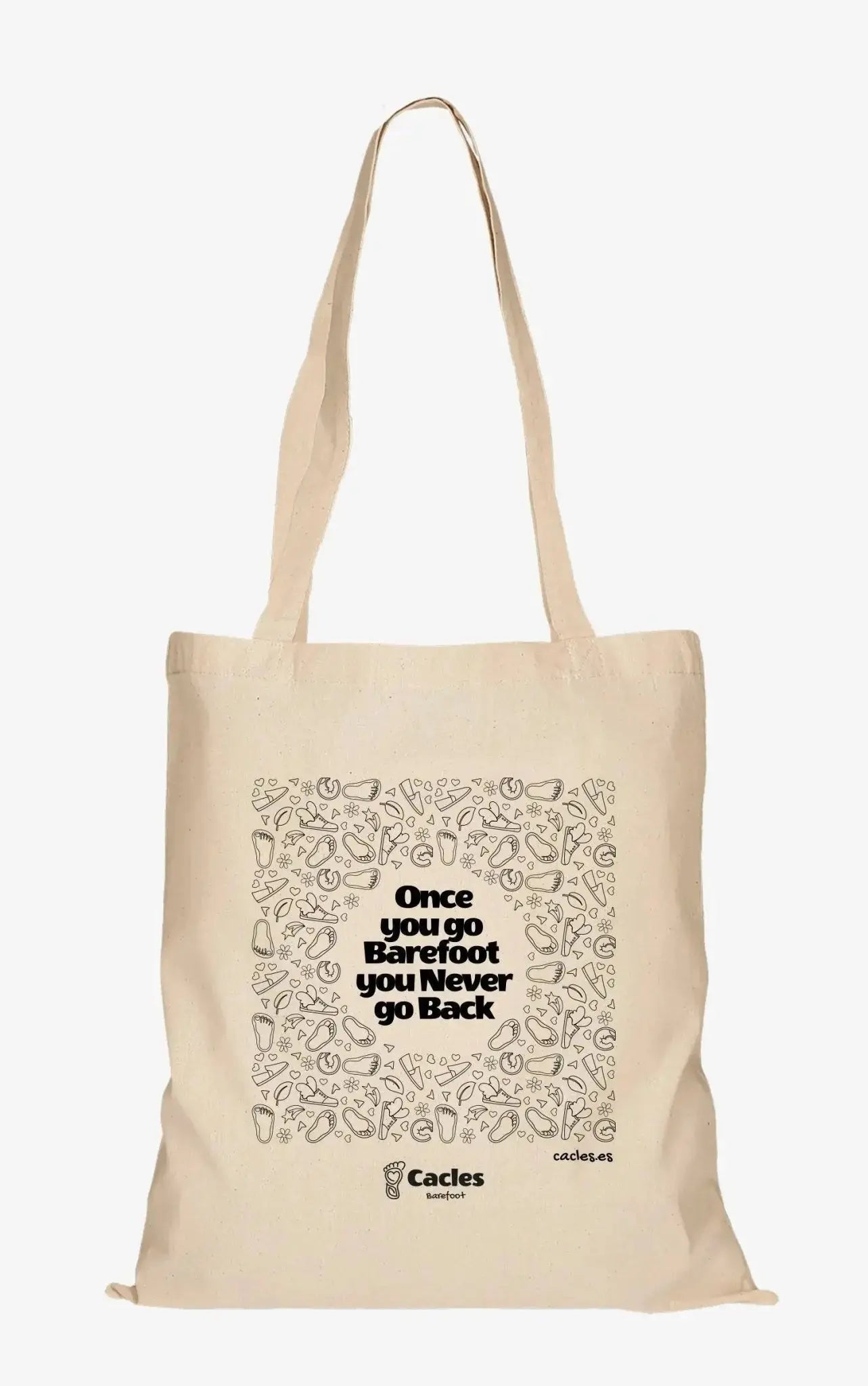 Cacles Barefoot - Tote Bag - Once you go barefoot you never go back