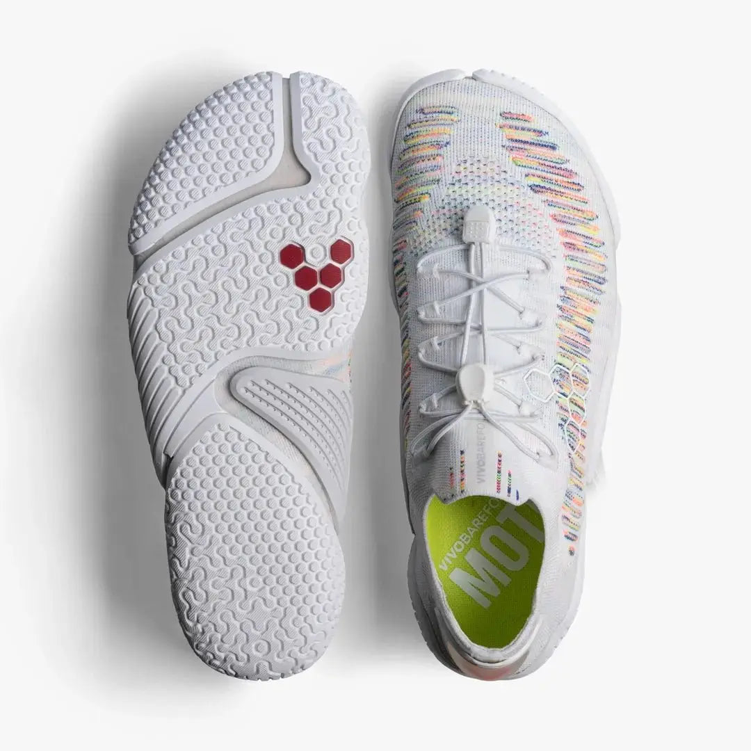 VIVOBAREFOOT - Motus Flex White Space Dye - Chaussures minimalistes pour entraînement de haut niveau/force et/ou usage quotidien