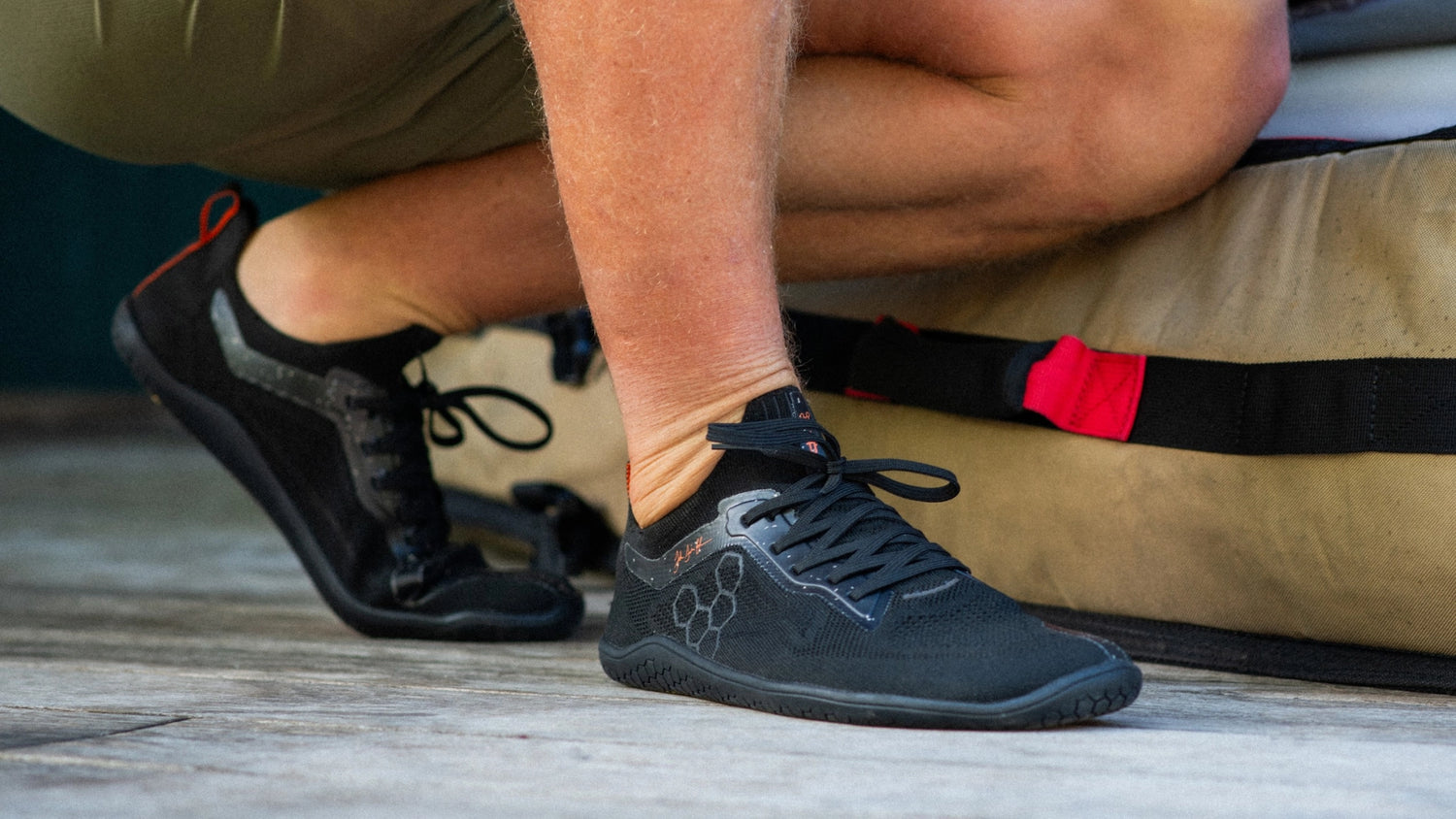 VIVOBAREFOOT - Primus Lite Knit JJF Obsidian - Deportivas minimalistas para entrenamiento/uso diario