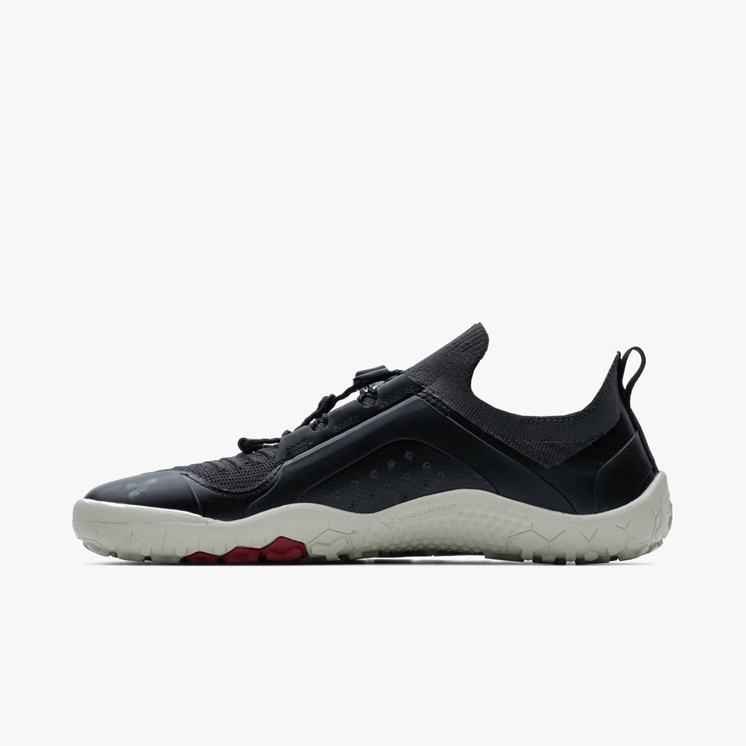 VIVOBAREFOOT - Primus Trail Knit FG Obsidian/Sandstone - Deportivas minimalistas para trail/entrenamiento/uso diario
