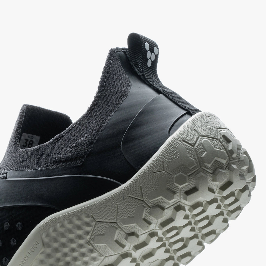 VIVOBAREFOOT - Primus Trail Knit FG Obsidian/Sandstone - Deportivas minimalistas para trail/entrenamiento/uso diario