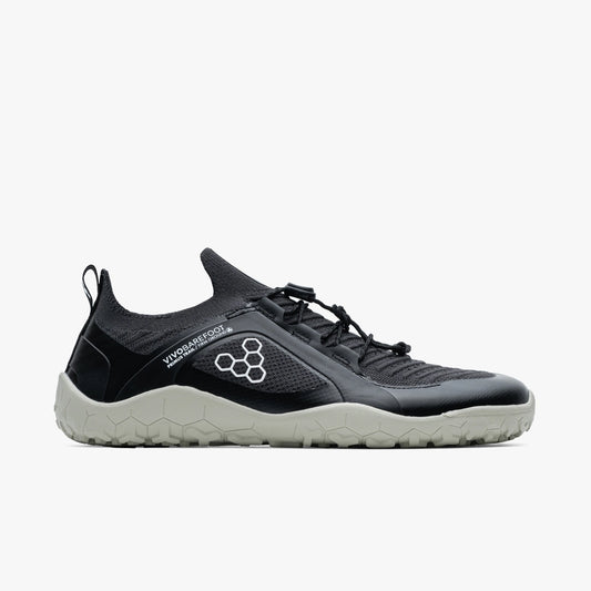 VIVOBAREFOOT - Primus Trail Knit FG Obsidian/Sandstone - Deportivas minimalistas para trail/entrenamiento/uso diario