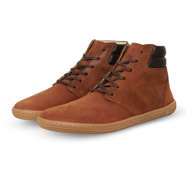 Vasky - Terry High Brown - Botines barefoot otoñales
