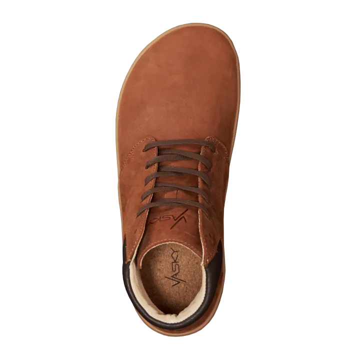 Vasky - Terry High Brown - Botines barefoot otoñales