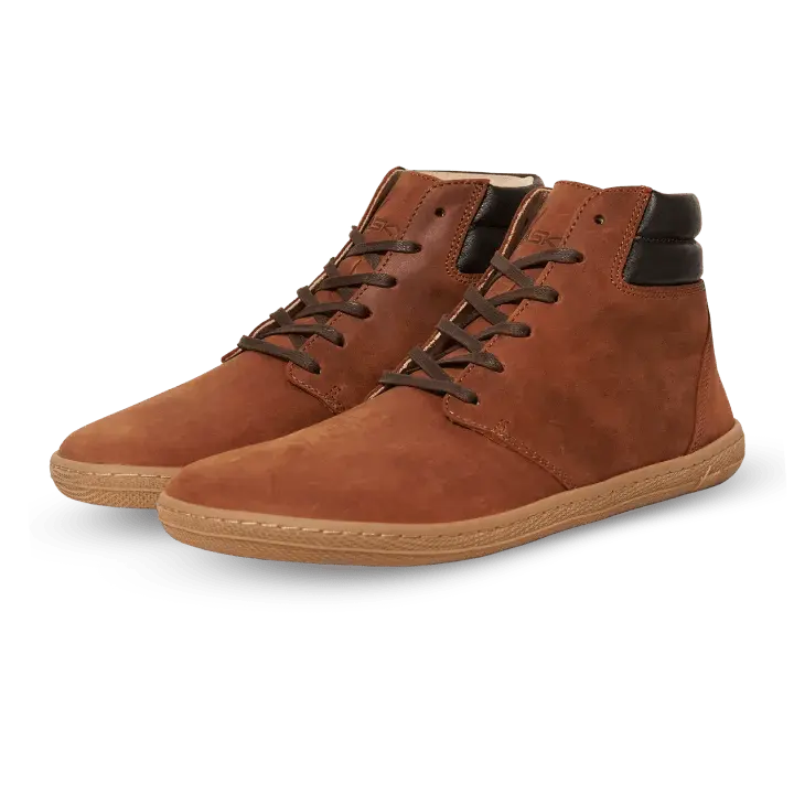 Vasky - Terry High Brown - Botines barefoot otoñales