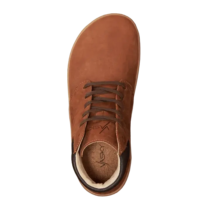 Vasky - Terry High Brown - Botines barefoot otoñales