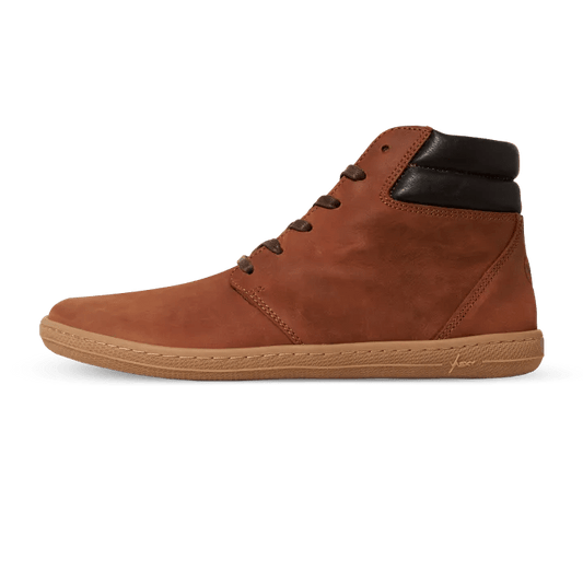 Vasky - Terry High Brown - Botines barefoot otoñales - Cacles Barefoot