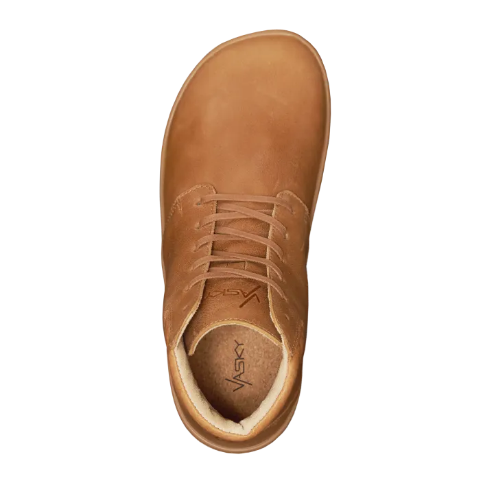 Vasky - Terry High Caramel - Botines barefoot otoñales
