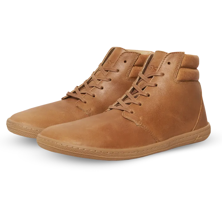 Vasky - Terry High Caramel - Botines barefoot otoñales