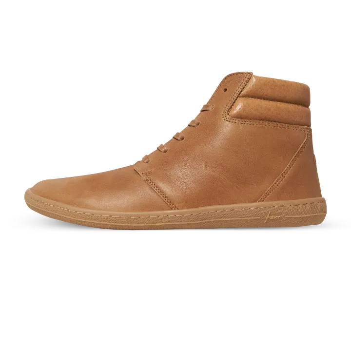 Vasky - Terry High Caramel - Botines barefoot otoñales