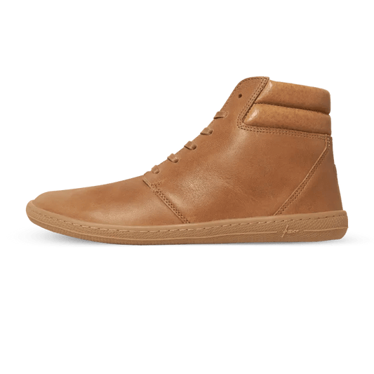 Vasky - Terry High Caramel - Botines barefoot otoñales - Cacles Barefoot