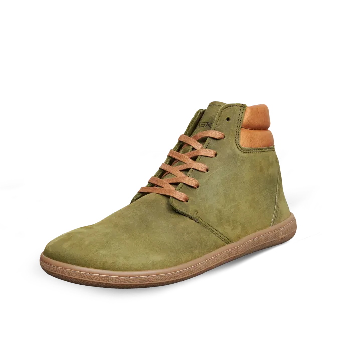 Vasky - Terry High Green - Botines barefoot otoñales