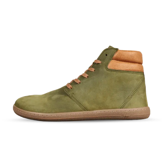Vasky - Terry High Green - Botines barefoot otoñales