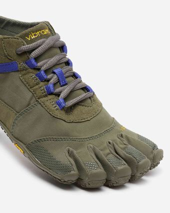 Vibram Five- V Trek Verde/Morado -Deportivas Barefoot para Outdoor-Vibram FiveFingers-Cacles Barefoot-Tienda de calzado barefoot respetuoso minimalista